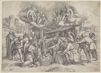 Adorazione dei pastori da Battista Franco