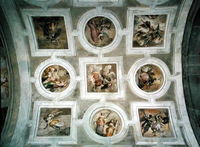 Vista della volta, dal soffitto della Cappella Grimani da Battista Franco