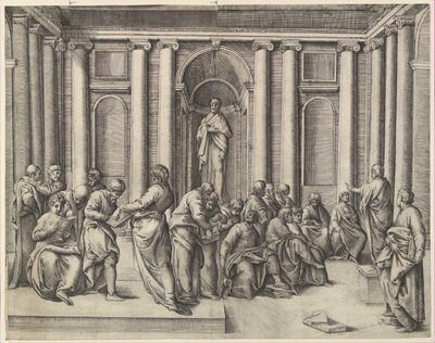 Cristo tra i dottori, ca. 1540-45 da Battista Franco Veneziano