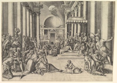 Costantino presenta la città di Roma alla Santa Sede da Battista Franco Veneziano