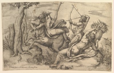 Il rapimento di Deianira da Battista Franco Veneziano