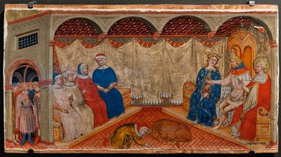 Disputa di San Silvestro con i rabbini di Roma alla presenza di Costantino ed Elena da Battista da Vicenza