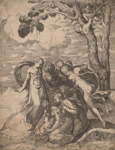 Il ritrovamento di Mosè da Battista del Moro