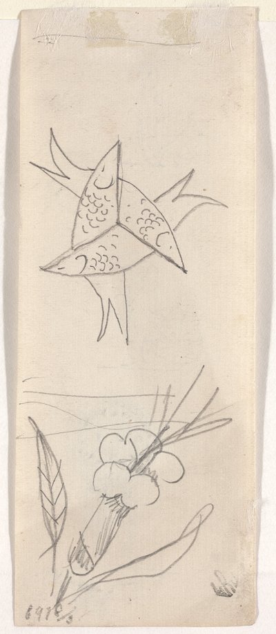 Foglio di schizzi da Beatrice Godwin Whistler