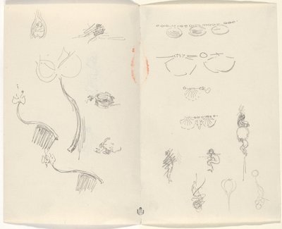 Studi per Disegni di Gioielli [verso] da Beatrice Godwin Whistler
