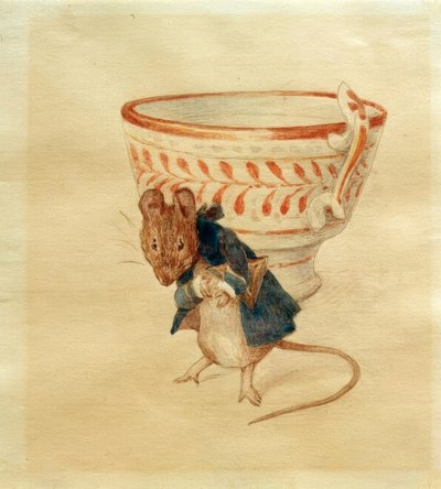 Signor Topo si inchina davanti a una tazza da tè da Beatrix Potter
