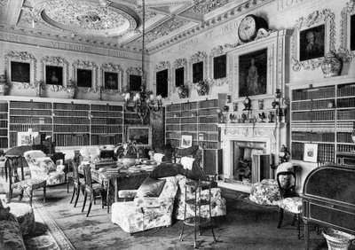 La biblioteca, Chesterfield House da Bedford Lemere and Company