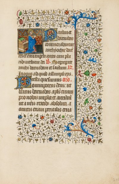 San Barnaba legge da un libro da Bedford Master