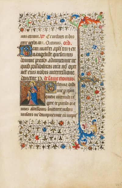 San Tommaso con un libro da Bedford Master
