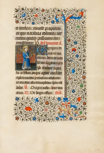 San Vincenzo con un libro e una palma da Bedford Master