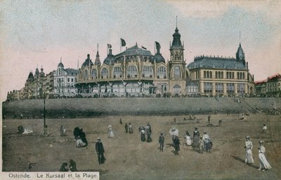 Le Kursaal e la spiaggia a Ostenda in Belgio da Belgian Photographer