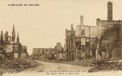 La Rue au Buerre, 27 giugno 1915 da Belgian Photographer