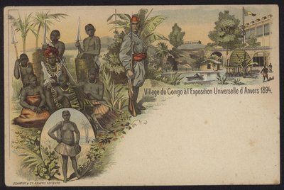 Villaggio congolese esposto all