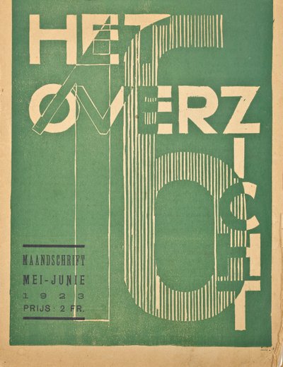 Copertina per un numero del 1923 della rivista "Het Overzicht", 1923 da Belgian School
