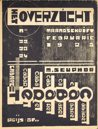 Copertina per la rivista "Het Overzicht", c. 1921-1925 da Belgian School