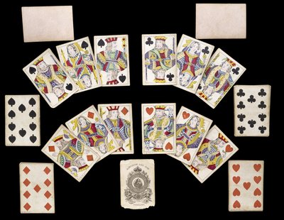 Mazzo di carte da gioco, c. 1835-1840 da Belgian School