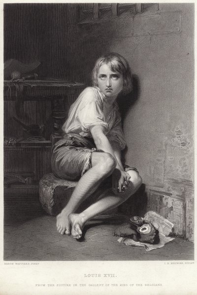 Luigi XVII nel Tempio da Belgian School