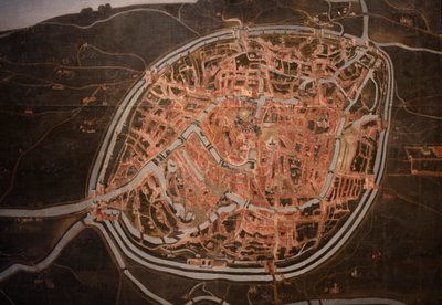 Mappa di Bruges. anonimo. 1546-1600 (dettaglio) da Belgian School