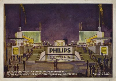 Padiglioni Philips, Esposizione Internazionale di Bruxelles, 1935 da Belgian School