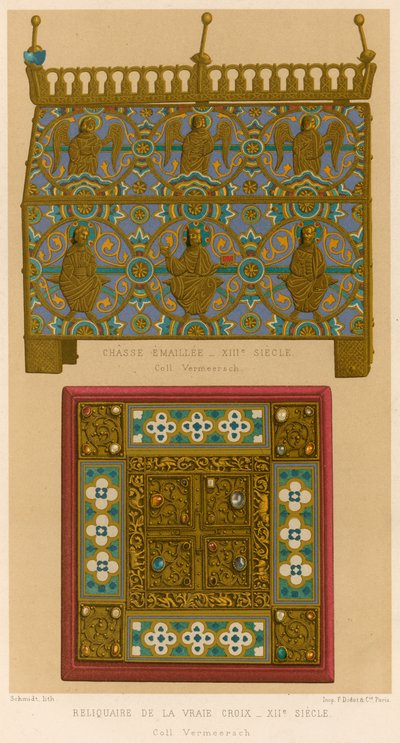 Reliquiario della Vera Croce, XII secolo da Belgian School