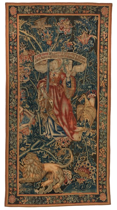 Arazzo, Sibilla Europa (uno di un set di sei Sibille comprendente 46.134 a 45.139) chiamato 
