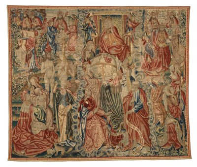 Arazzo, parte di un arazzo del Credo che raffigura la Creazione del Mondo, realizzato a Bruxelles, Belgio, c.1500-10 (lana) da Belgian School