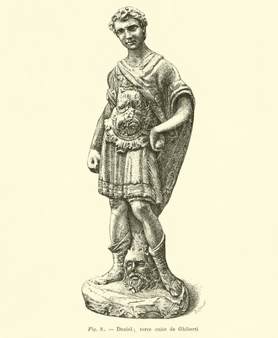 Statua in terracotta di Daniele di Ghiberti da Belgian School