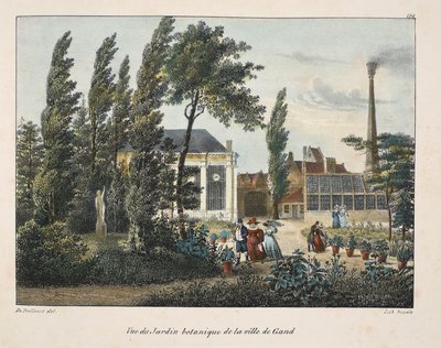 Vue du Jardin botanique de la ville de Gand, c.1895 da Belgian School
