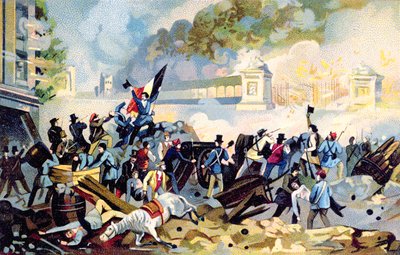 Volontari valloni che attaccano il 23 ottobre 1830 durante l