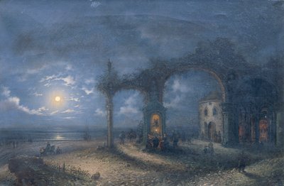 Paesaggio marino con rovina da Bello Brivio