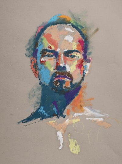 Studio di colore 10, 2023 (pastello su carta) da Ben Benet