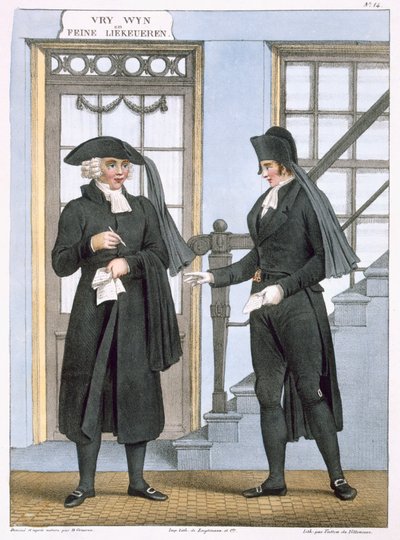 Funzionari funerari di Amsterdam, illustrazione da 