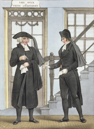 Funzionari funebri di Amsterdam, illustrazione da 