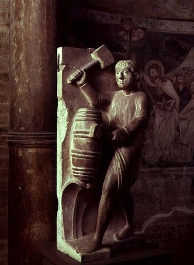 Cooper: Agosto da un calendario statuaria dei Lavori dei Mesi, c.1200 da Benedetto Antelami