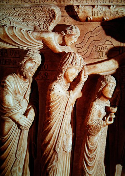 Dettaglio della Vergine dalla Deposizione da Benedetto Antelami