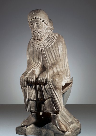 Gennaio, statua dal Ciclo dei Mesi, Battistero di Parma da Benedetto Antelami