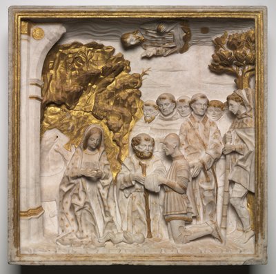 Pier Francesco Visconti, Corte di Saliceto, Adorazione del Bambino Gesù, poco dopo il 1484 da Benedetto Briosco