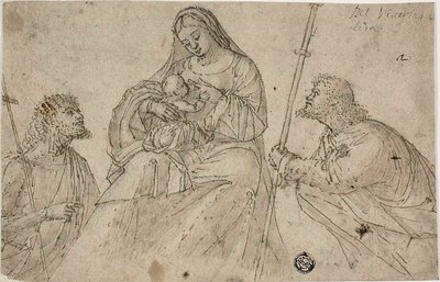 Vergine con Bambino e i santi Giovanni Battista e Rocco da Benedetto Carpaccio