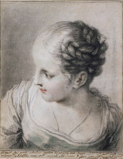 Testa di una ragazza da Benedetto Luti