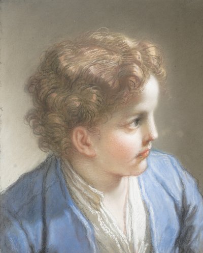 Studio di un Ragazzo in una Giacca Blu, 1717 da Benedetto Luti