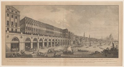 Adelphi dal Tamigi a Londra da Benedetto Pastorini