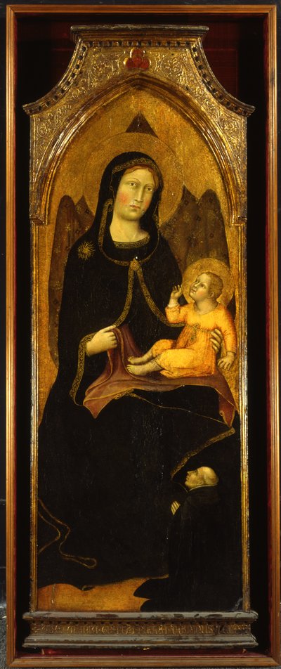 Madonna col Bambino e donatore, pannello dall