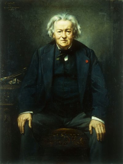 Ritratto di Jean Baptiste Camille Corot, 1874 da Benedict Masson