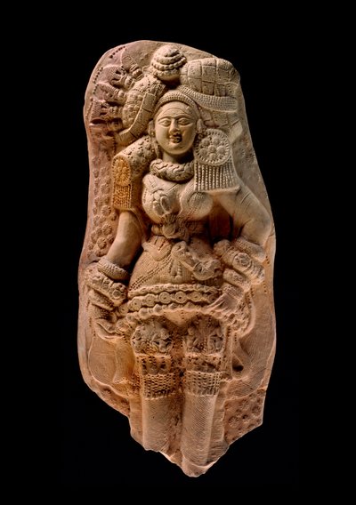 Placca modellata di una Yakshi, Tamluk, c.200 a.C. da Bengali School