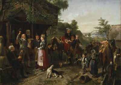 Un matrimonio a Värend, 1873 da Bengt Nordenberg