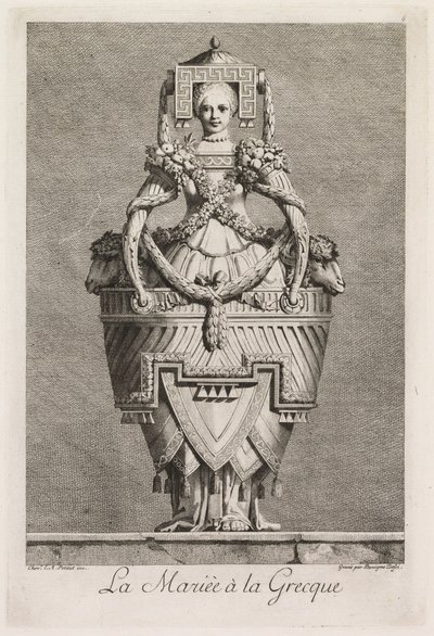 Mascherata alla Greca: La Sposa alla Greca (Tavola 6) da Benigno Bossi