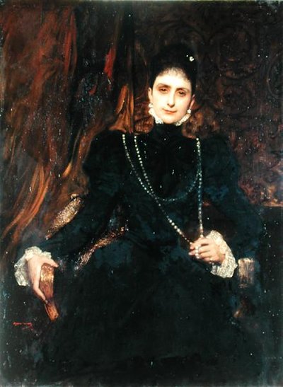 Ritratto di Mme M.S. Derviz, c.1899 da Benjamin  Constant