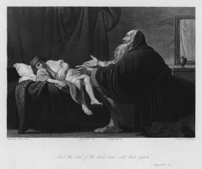 Elia resuscita il figlio della vedova da Benjamin (after) West