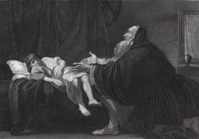 Elia risuscita il figlio della vedova da Benjamin (after) West