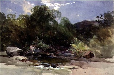 Strada che porta a Pont Aberglaslyn, vista verso la valle di Festiniog, Galles del Nord da Benjamin Barker